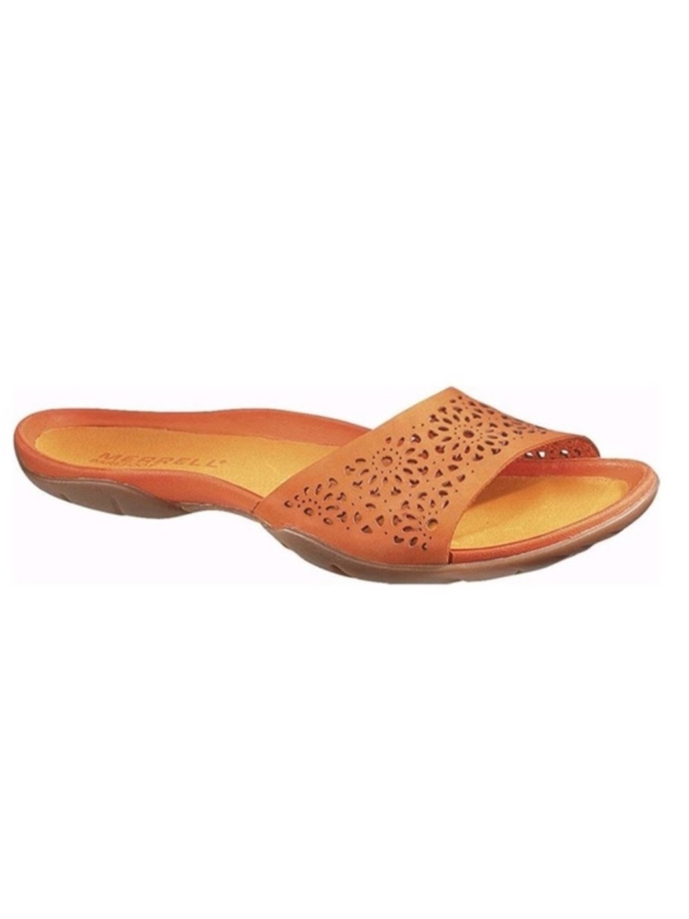 MERRELL Adore Leather Wrap Slides Sandals in Moroccan Spice